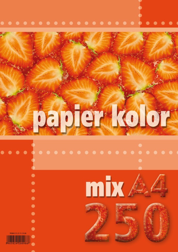 Papier ksero A4 80g 250ark. mix 5 kolorów